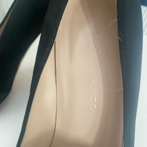 Club Mónaco Black Suede Heels. Made in Italy. Real leather. - Picture 7 of 9